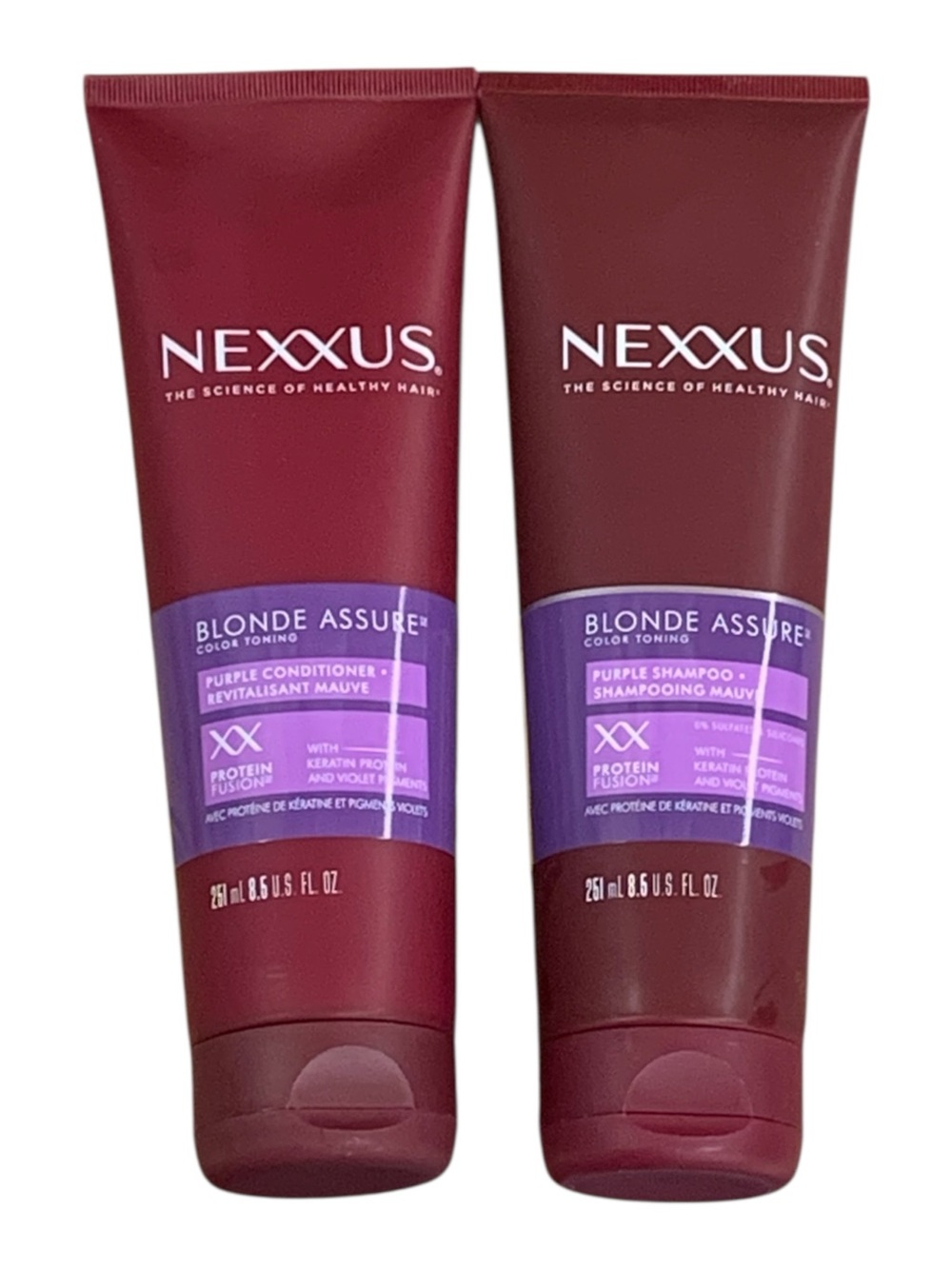 Nexxus Blonde Assure Purple Shampoo Conditioner Duo 8.5oz Discontinued Keratin